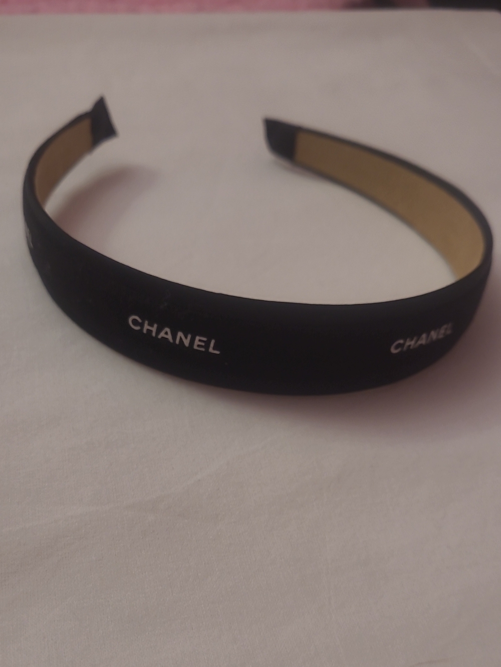 Black Logo Padded Headband